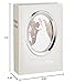 Pioneer Photo Albums 100-Pocket Moire Cover Album with Silvertone Oval Frame and Wedding Album Text for 4 by 6-Inch Prints, Ivory