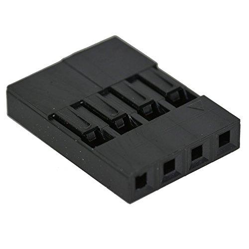 Prise de logement 4 positions Jameco Valuepro JS-1108-04-R pas de 2,54 mm