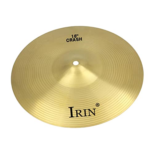 Luda 16 Inch Crash Cymbal Drum Set Brass Cymbal For Percussion Students Beginners #TOP3