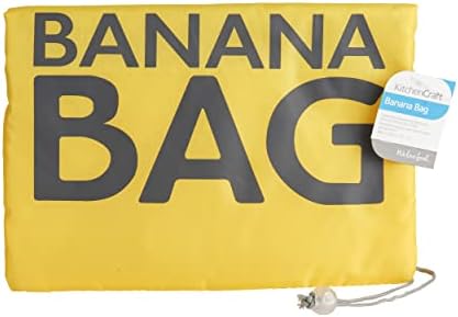 KitchenCraft KCBANBAG Banana Bag, Polyester, Yellow, 38 x 28 cm