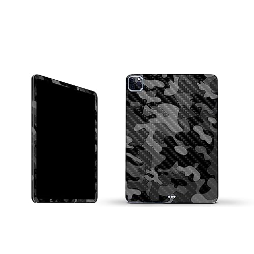 Image of MightySkins Carbon Fiber Skin Compatible with Apple iPad Pro 11 inch M2 4th Gen (2022) Full Wrap Kit - Black Camo | Protective, Durable Textured Carbon Fiber Finish | Easy to Apply | Made in The USA
