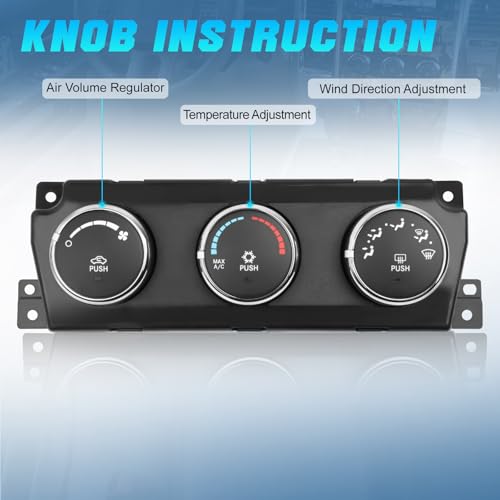 Module de commande de climatisation pour Dodge Ram 1500 2009-2010 avec dégivrage arrière 55056826AE - 4