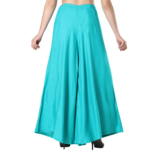 Image of Super Soft Flared Solid Rayon Sharara In 10 Attractive Colours For Women's And Girl's