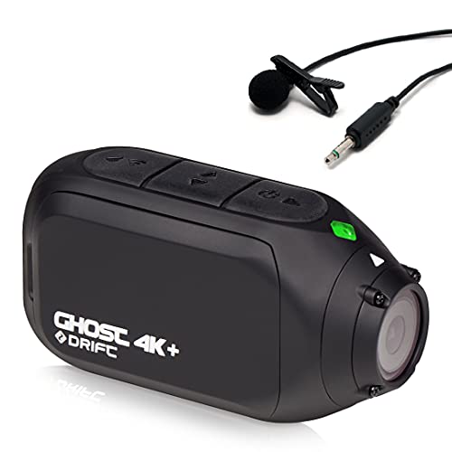 Drift Ghost 4K+ Motorcycle Action Camera Including External Microphone - DVR Mode - Clone Mode - Video Tagging - WiFi