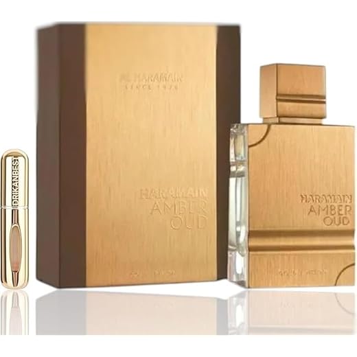 Perfume AlHaramaen Amber Oud Gold Edition 60ml Eau De Parfum+REGALO Atomizador recargable 5ML DRIKANBEST