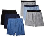 Hanes Men's Plus Size ComfortSoft Boxer with Comfort Flex Waistband, Assorted-6 Pack, 3X-Large
