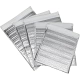 LIINC 保冷袋 アルミ 保冷バッグ クーラーバッグ 100 個セット お弁当袋 使い捨て アルミバッグ 大容量 釣り 液漏れ防止 業務用 簡易 保温 冷蔵 冷凍 保冷ポーチ 厚手テイクアウト保温袋 ケータリングバーベキュー保温アルミフィルム袋 フレッシュコールドチェーン大容量鮮度保冷アルミ箔袋 (厚さ2mm【粘着テープ付き】,幅20cm、高さ25cm（100個）) [並行輸入品]