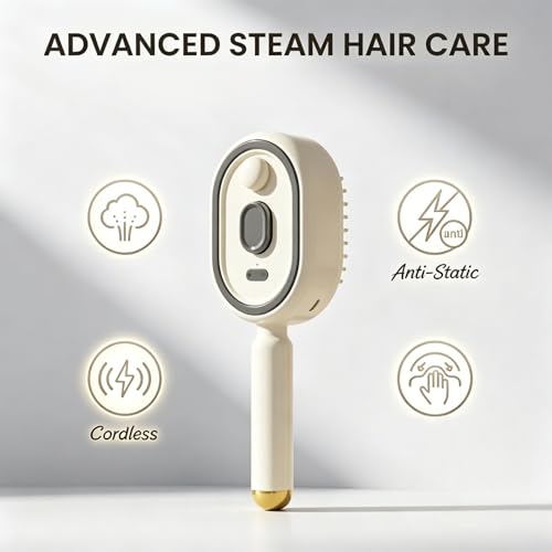 Peine Masajeador Eléctrico con Vapor para Cabello miniatura 2