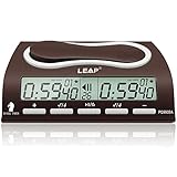 LEAP Chess Clock Digital Chess Timer Professional for Board Games Timer with Alarm Function (Official Store) 9903a