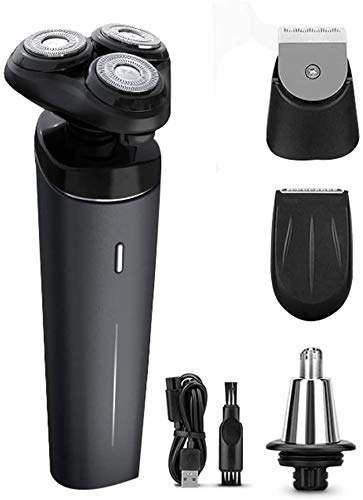 GeRRiT Electric Razor for Men Electric Face Shavers Rechargeable Shaving Mens Cordless Razors IPX7 Waterproof Wet Dry 4