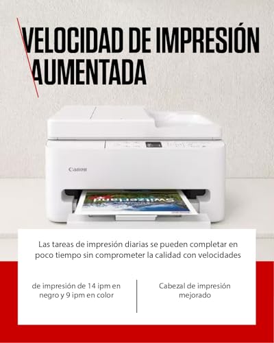Miniatura 4 de Canon PIXMA TS7550I - Impresora Todo en Uno con Conectividad Wi-Fi, ADF de 35 Hojas y Pantalla OLED de 1,42 PIXMA Print Plan - Incluye Papel Fotográfico A4 MP-101, 5 Hojas