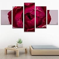 SIGNWIN 5 Panel Canvas Wall Art Bright Flowers for Home Decorations Ready to Hang - 60