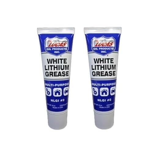 Lucas Oil 10533 White Lithium Grease - 8 Ounce Squeeze Tube, 2 Pack