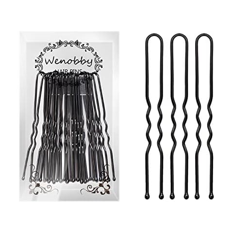 U Shaped Hair Pins for Buns, 100 PCS 2.8" Hair Pins for Women Hair Styling with Thick Hair Cover