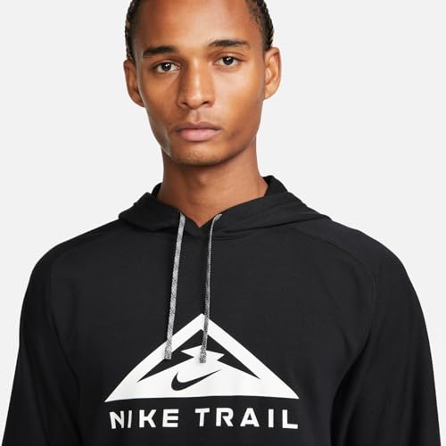 Nike Trail Magic Hour Men's Dri-FIT Running Hoodie (DV9324-010, Black/Black/White)4