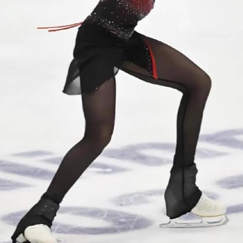 LIUHUO Leggings de Patinagem no Gelo Meninas Malha Respirável Compressão Patinagem Leggings Patinaçã