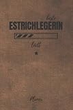 beste Estrichlegerin lädt Planer: für die Ausbildung o. Weiterbildung | Perfekt für Frauen/Mädchen, die Estrich legen können | Ausbildungsbeginn Geschenk