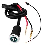 Garneck Motorrad Ganganzeige Kontrollleuchte 1 Paar Atv Leerlauf und Rückwärtsganganzeige Rot für Offroad Geländefahrzeuge