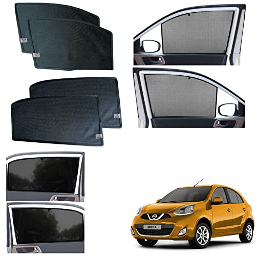 Image of WolkomHome car Fix Curtain Window Shades Half Curtains Sunshade for New Micra