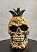 Ebros Hawaiian Tropical Pineapple Golden Skull Figurine 6