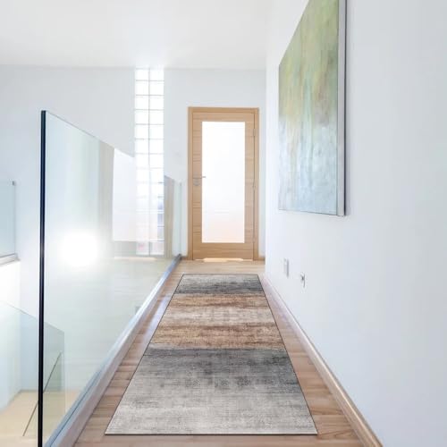 Alfombra de pasillo larga para salón y cocina abstracta 6