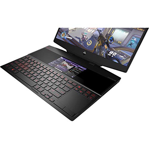 Image of HP OMEN X 15-dg0001na 15.6 Inch FHD 240 Hz Gaming Laptop with Dual-Screen, Intel Core i7-9750H, 16 GB RAM, 512 GB SSD, NVIDIA GeForce RTX 2070 (8 GB Dedicated) Graphics, Windows 10 Home - Black