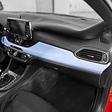 FUEISOF für Hyundai I30 I30N 2017-2024 Armaturenbrett Abdeckung Mittelkonsolenverkleidung (Blau)