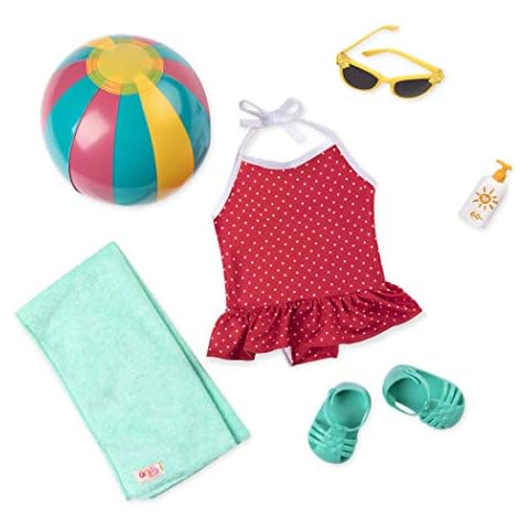 Our Generation- Beach Belle Retro Outfit for 18" Dolls- Toy, Doll Clothes & Accessories for Ages 3 Years Old & Up Cover