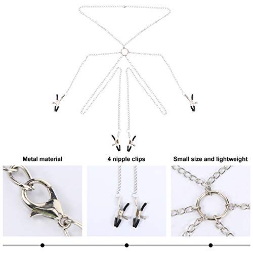 ARTIBETTER Pinça de Mamilo Clipe de Leite Clipe de Clitóris Mamilo Joias de Mamilo Clipe de Corrente