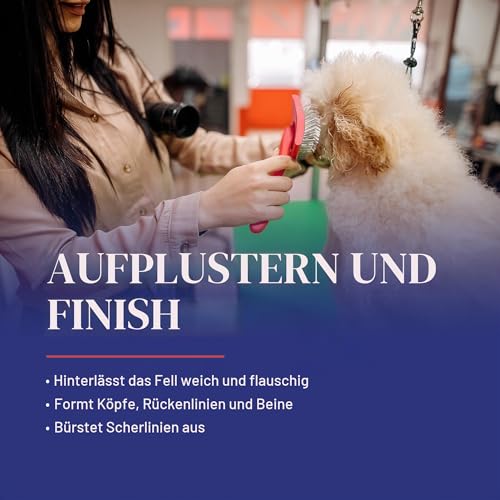 Chris Christensen Big G Coral Slicker Bürste, Pflegen wie ein Profi, Fluff Entwirrung Stil, spart Zeit & Energie, Groß, für Haustiere, perfekt für Hunde & Katzen