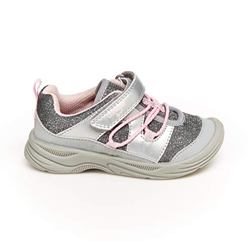 Oshkosh B'gosh Girls Demetra Sneaker, Silver, 6 Toddler Us #TOP6