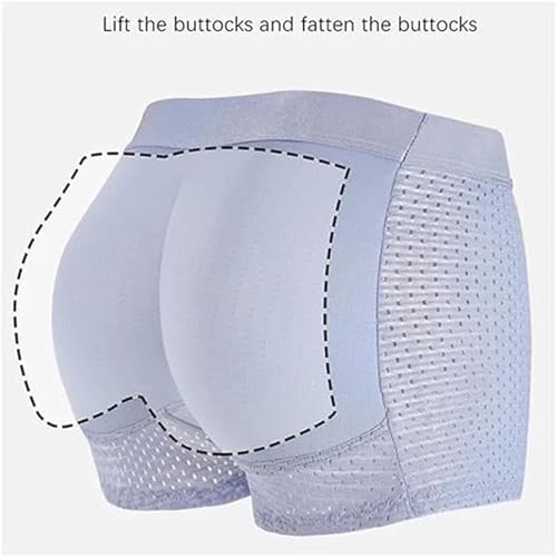 Men's Hip-Lifting Boxer Briefs Hip Mens Butt Padded Underwear Mesh Shapewear Boxer Briefs butt lifting underwear2