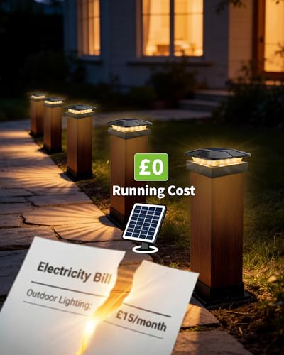 ROMANJOY 4x4 Solar Post Cap Lights Waterproof for Wood/Vinyl Posts, 2Pack - image 9
