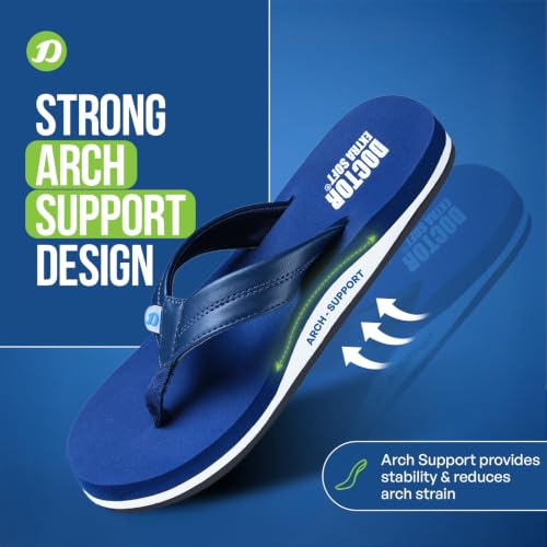 Image of DOCTOR EXTRA SOFT Thong Arch Support Ortho Slippers for Mens D-38