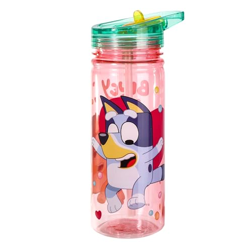 Bluey 580ml Water Bottle for Kids School Drinks Bottle Made of Durable Tritan Reusable BPA Free