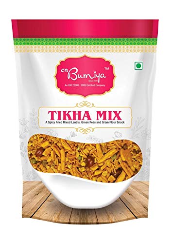 CN Bumiya Tikha Mix 250g Pack of 2 | Spicy Indian Snack Mix | Crunchy, Tangy & Flavorful Snack for Tea Time & Parties