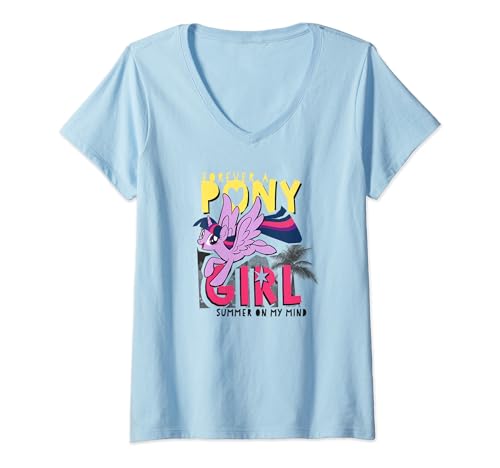 T-shirt Mon Petit Poney Dash fille col V pour les journées de jeux