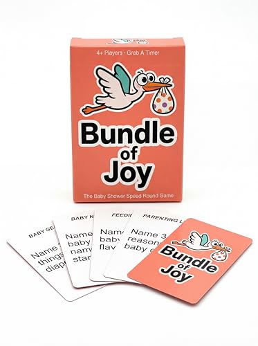 Kinfolk Bundle of Joy — Baby Shower Game Cards | Baby Shower Trivia Games Gender Neutral | Funny Interactive Baby Shower Party Games | Fun Baby Shower Activities for Game Night | 76 Trivia Cards
