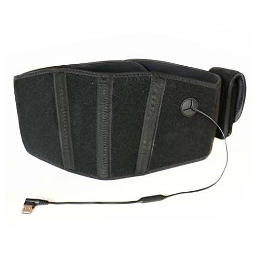 Cinturón de calor móvil con infrarrojo lejano (FIR) - Cinturón de operación USB (banco de alimentación y fuente de alimentación) calentado con control de temperatura de 3 etapas