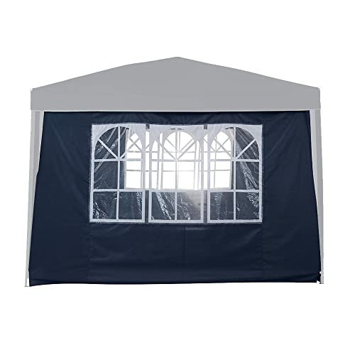OSE Mur fenêtre pour tonnelle Pliante Bleu 3x3 M