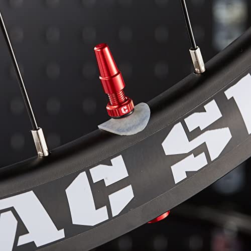 Image of Corki Cycles Tubeless Presta Valve Stem 40 44 55 60 80 100mm with 2PCS Valve Core and 2PCS Remover Tool (Black Red Gold Rainbow)
