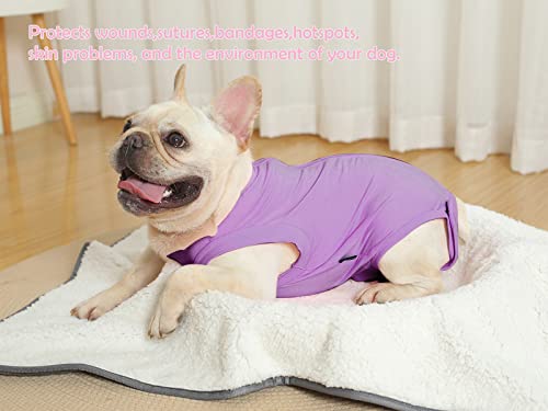 Image of Dog Surgery Recovery Suit - After Spay, Abdominal Wounds Post Surgical Recovery, Anti Licking Breathable Dog Onesies for Small, Medium & Large Pet, Alternative Bandages Cone E-Collar