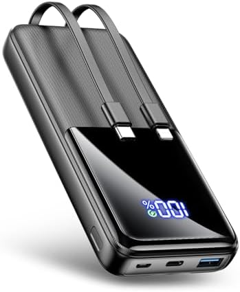 Powerbank 26800mAh Schnellladeger&auml;t mit 3 Anschl&uuml;ssen & 2 integri...