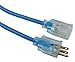 Southwire Low Temp Outdoor Extension Cord - 14/3 Gauge - Cold-Weather Vinyl Jacket - Resists Oil, Grease, & Moisture - UL Listed & Meets OSHA Specificiations - For Heavy Duty Tools - Blue - 50 Feet