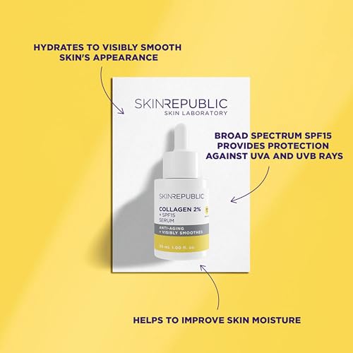 Skin Republic 2% Collagen SPF 15 Anti-Aging Serum to reduce fine lines and wrinkles - Image 4