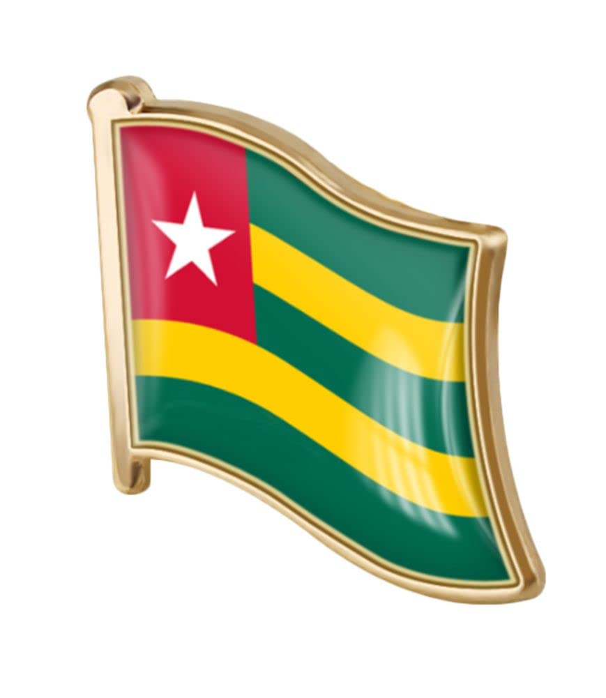 vmcoatdu Country Flag Pin Badge International Travel Brooch Metal Alloy Souvenir Pin for Hat Clothes Backpack