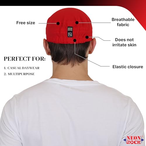 Image of NEON ROCK Men Women Stylish Dori Cap Stylish Premium Cotton Hat Cap for Summer, Winter, Spring, Autumn and All Activities, Freesize Pack of 1