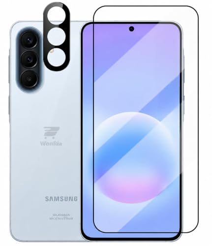 Image of WonRia [1+1 Tempered Glass for Oppo F70 Pro 5G with 3D Camera Lens Protector 9H Hardness Screen Glass Protector - (Pack of 2)
