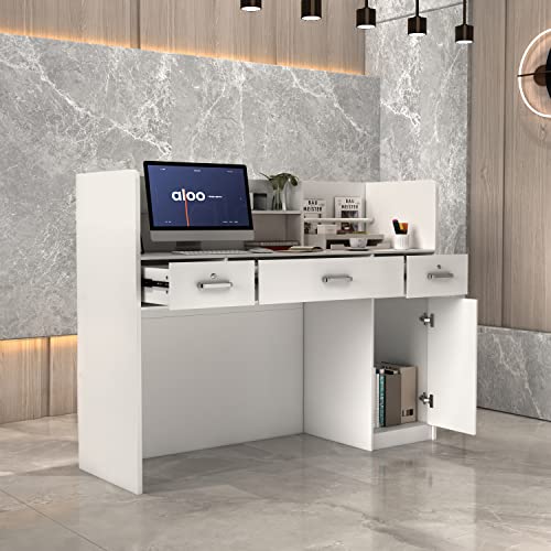 [Design intelligente]: questa cassetta di ricezione con cerniere idrauliche, che consente di garantire che la porta dell'armadio si chiuda lentamente, riduce i danni causati dagli urti, riduce il rumore e abbia una lunga durata senza manutenzione. Il cassetto ha anche 3 guide per garantire che il cassetto possa essere estratto più delicatamente, il cassetto porta più gravità, assicura anche che il cassetto possa essere completamente estratto senza ribaltarsi quando lo si estrae.