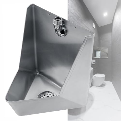 Recipiente para orinal de acero inoxidable, diseño a prueba de salpicaduras, ideal para uso en casa, hotel, restaurante